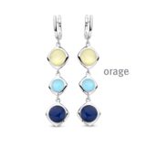 Aw008 oorslingers cat eye Blauw orage