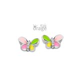 Orage Kids oorring vlinder multi color K2512