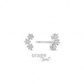 T723 Orage TeenZ ooring zirconium zilver 