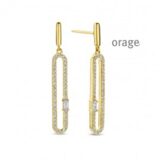 BA004 oorslingers verguld geel zirconium