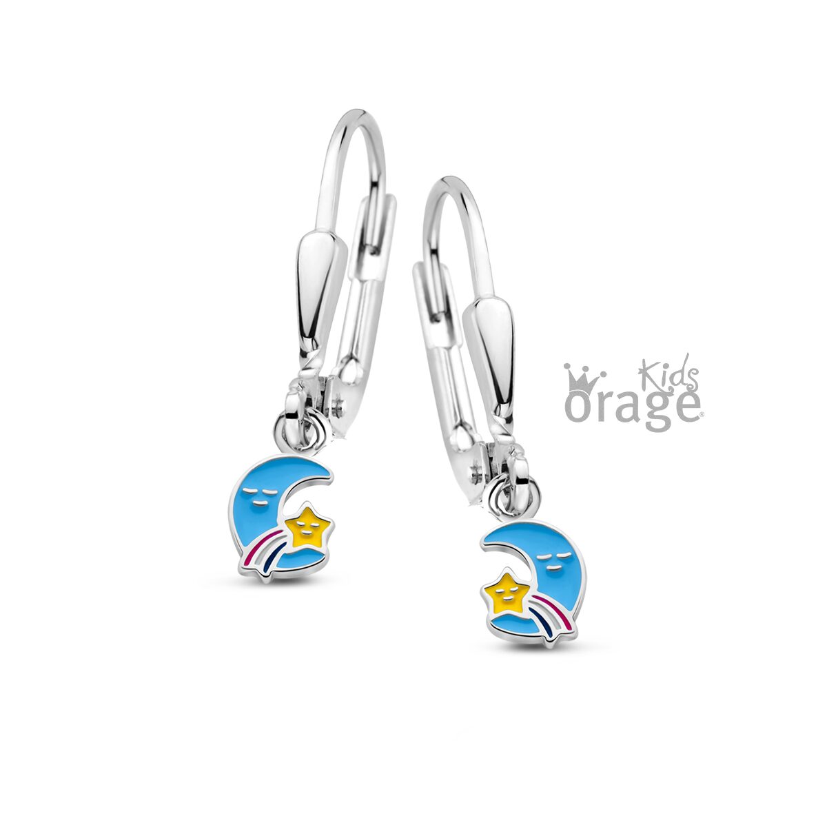Orage Kids oorring maan ster