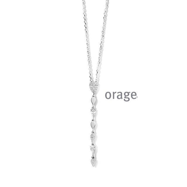 Orage ketting  zilver