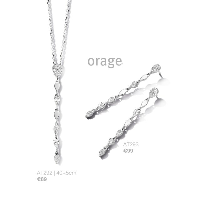 Orage ketting  zilver
