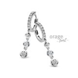 Orage Teenz oorring zilver t669