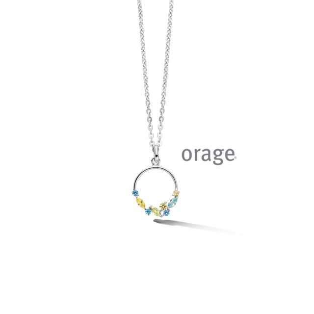 Orage Ketting met harnger multi color