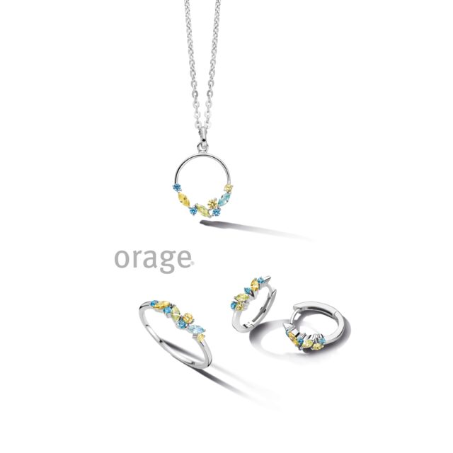 Orage Ketting met harnger multi color