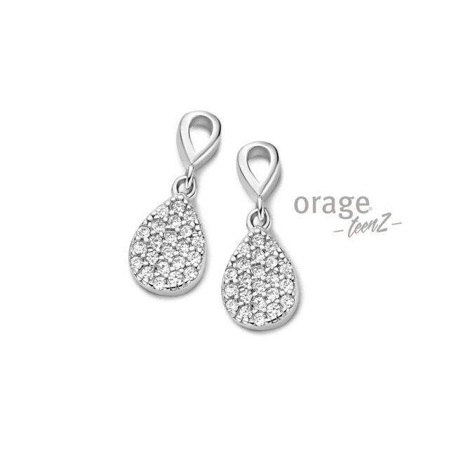 Orage Teenz oorring zilver