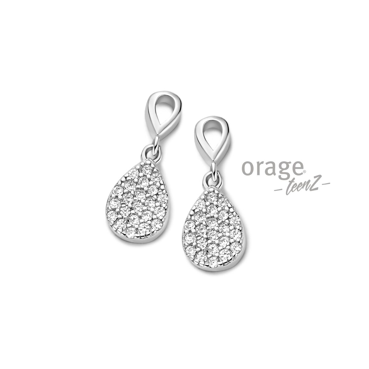 Orage Teenz oorring zilver