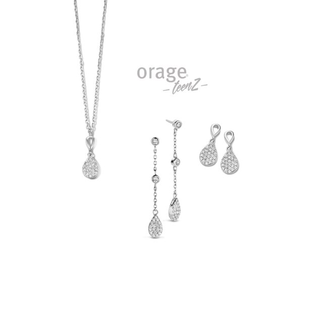 Orage Teenz oorring zilver