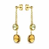 ITALO BOTTENE TINTA QUADRATO 18CT YELLOW GOLD
EARRING PERIDOT, CITRINE