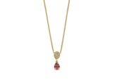 Emotions PC1399 ketting met hanger 18ctbriljant en groene tourmalijn