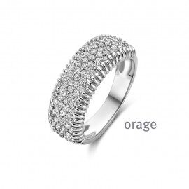 BA021 Ring zilver zirconium 