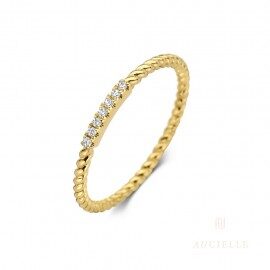 Aucielle ring ar0019c geelgoud zirconium