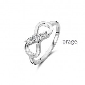 AW221 Ring infinty zilver zirconium