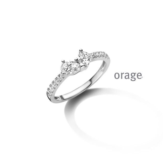 Orage ring zilver & zirconium