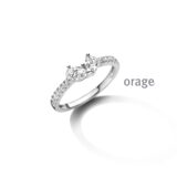Orage ring zilver & zirconium