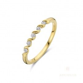 Aucielle AR0029D ring 18ct geelgoud 0.10ct