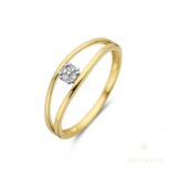 Aucielle ring ar0044d  geelgoud briljant  0.040ct