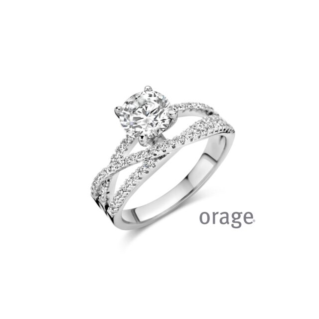 Orage ring AW082 zilver