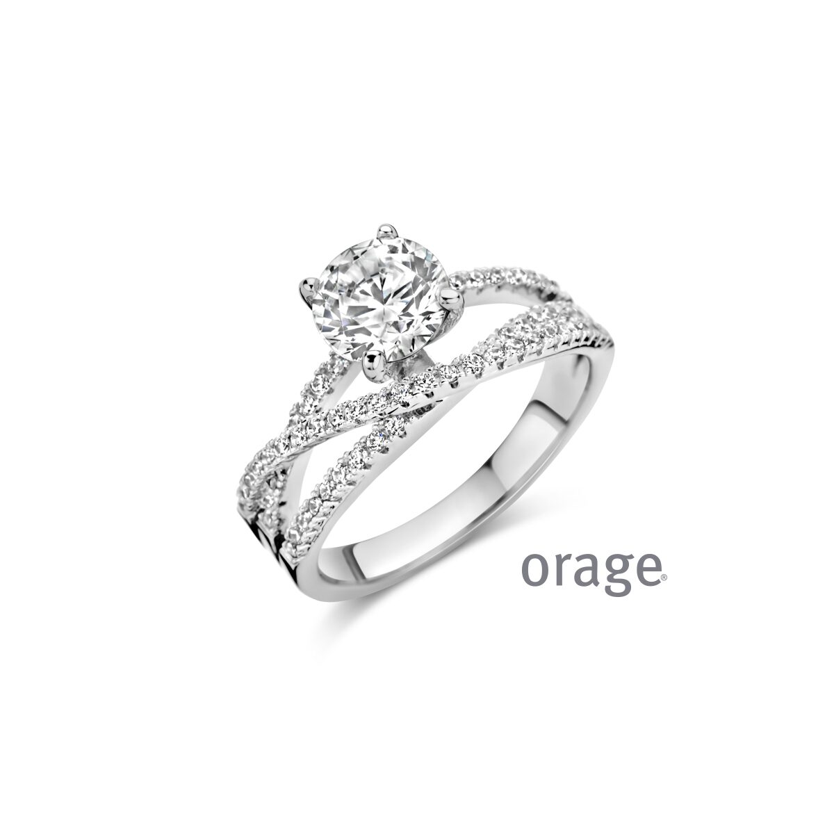 Orage ring AW082 zilver