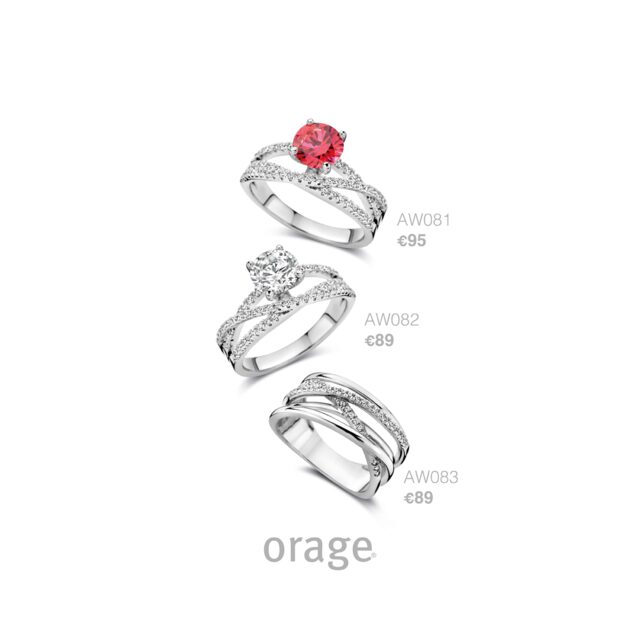 Orage ring AW082 zilver