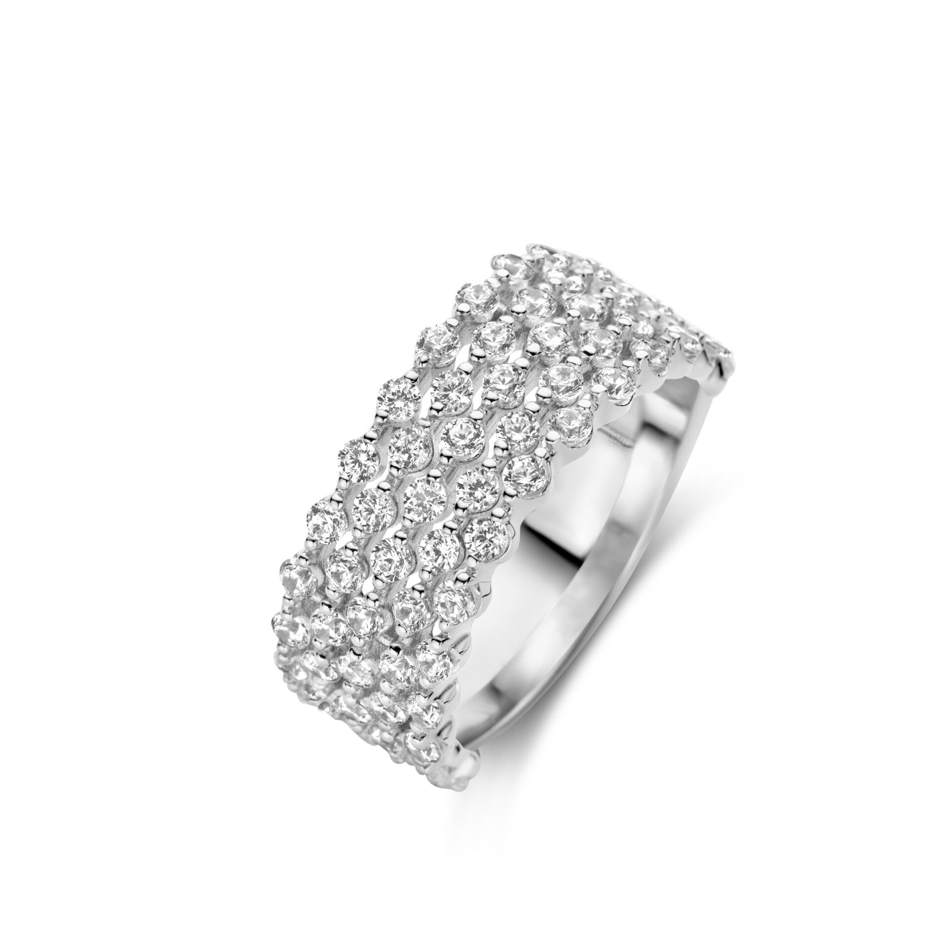 Ring Naiomy zilver met zirconium