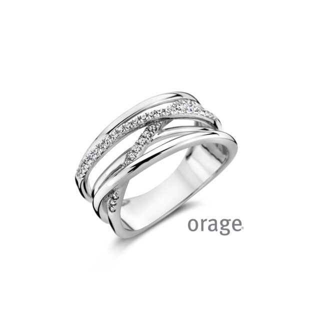 Orage ring AW083 zilver zirconium 