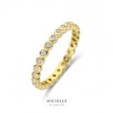 AR0087C ring geelgoud zirconium