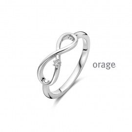 AW220 Ring infinty zilver zirconium