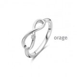 AW220 Ring infinty zilver zirconium