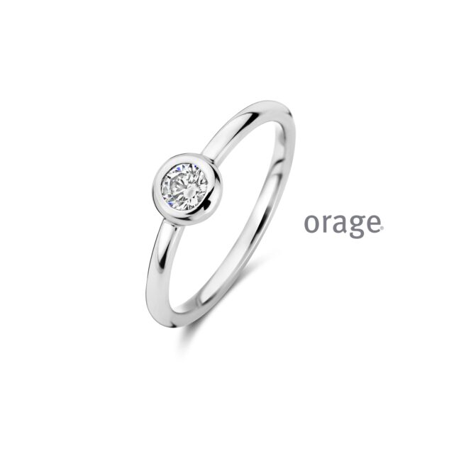 Orage ring AW053 ZILVER