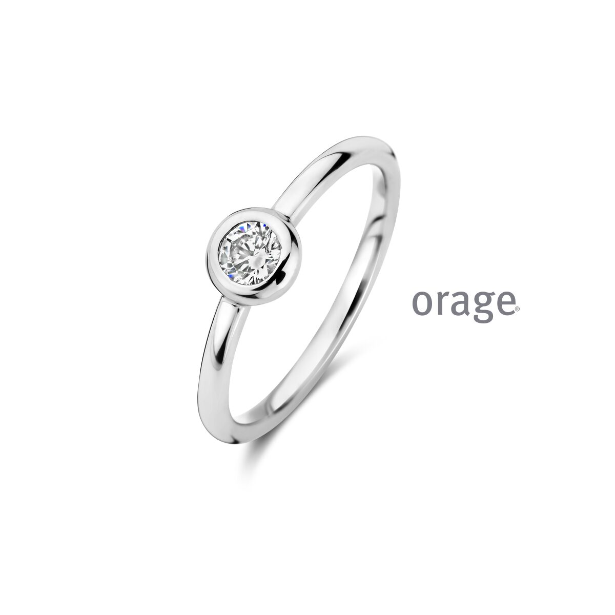 Orage ring AW053 ZILVER