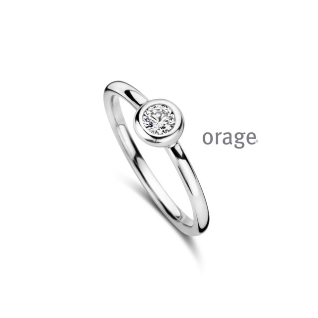 Orage ring AW053 ZILVER