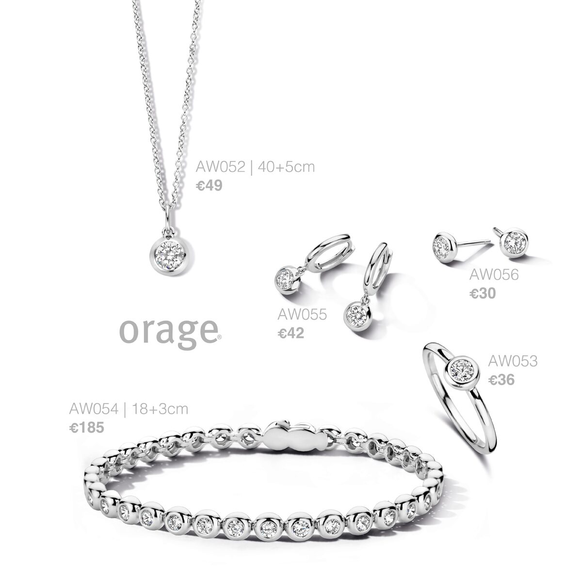 Orage ring AW053 ZILVER