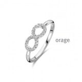 AW222 Ring infinty zilver zirconium
