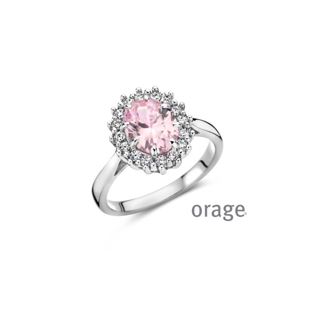 Orage ring AW059 ZILVER
