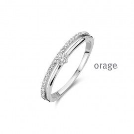 BA106  Ring  zilver zirconium