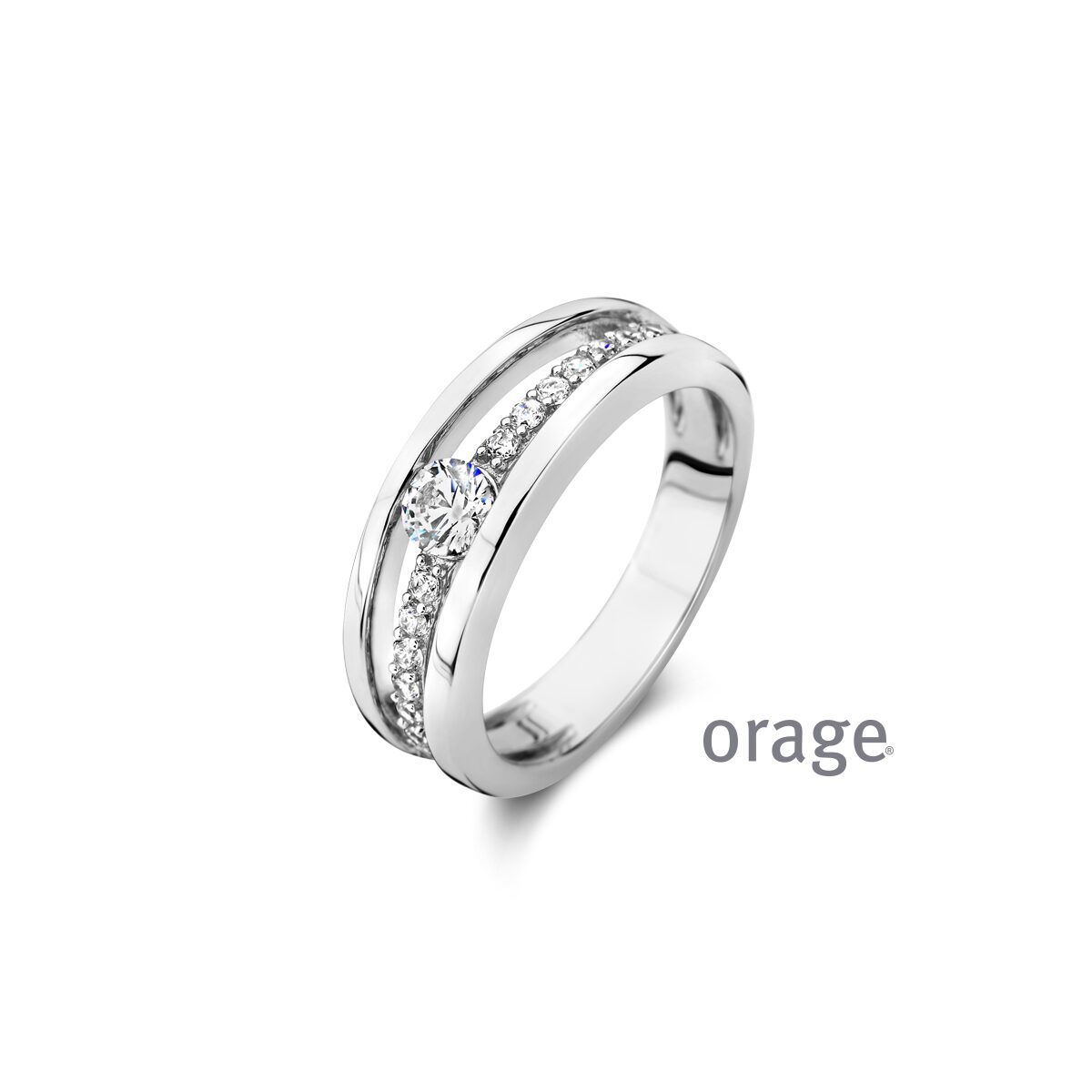 Orage ring AW050 ZILVER