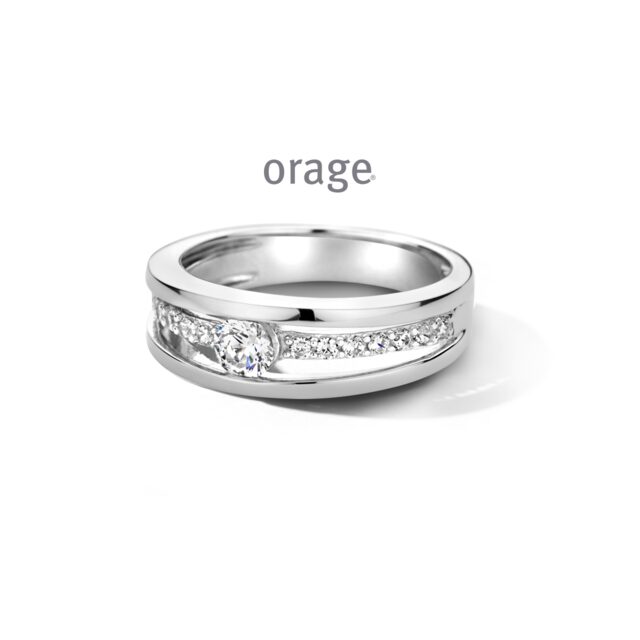 Orage ring AW050 ZILVER