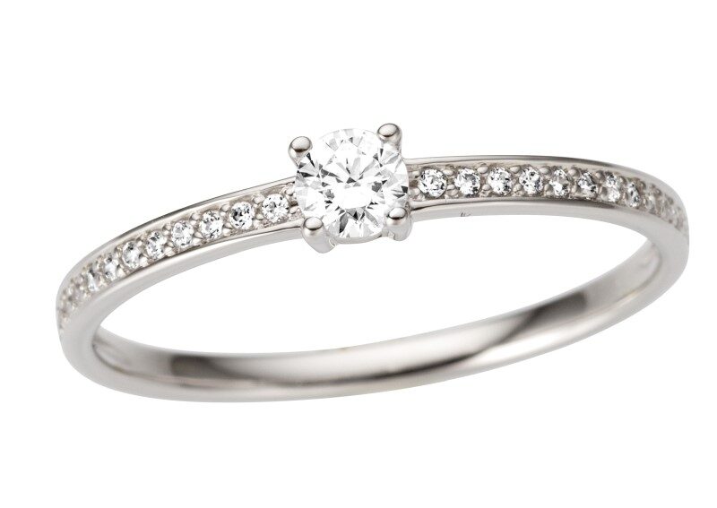 You and Me  GR4307WZ 18ct witgoud zirconium Diam 3.5mm