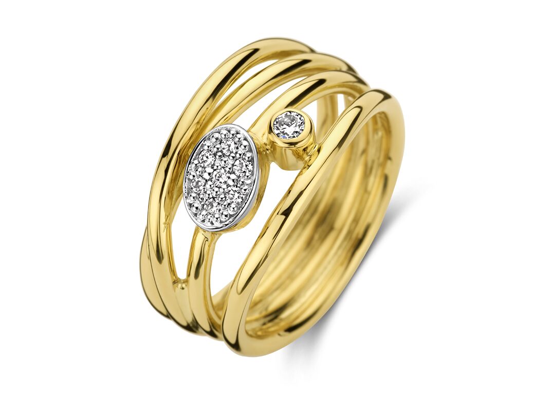 Emotions E559 geelgouden ring 18ct briljant 0.13ct