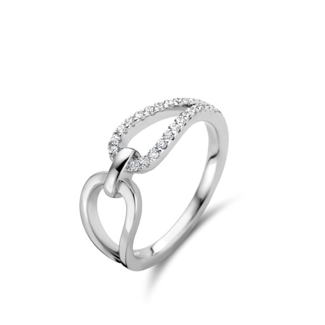 Zilveren ring gezet met zirconium Naiomy Silver N2D51