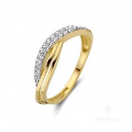 Aucielle ring AR0008C 18ct geelgoud zirconium