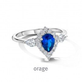 bb352 ring zilver blauw 