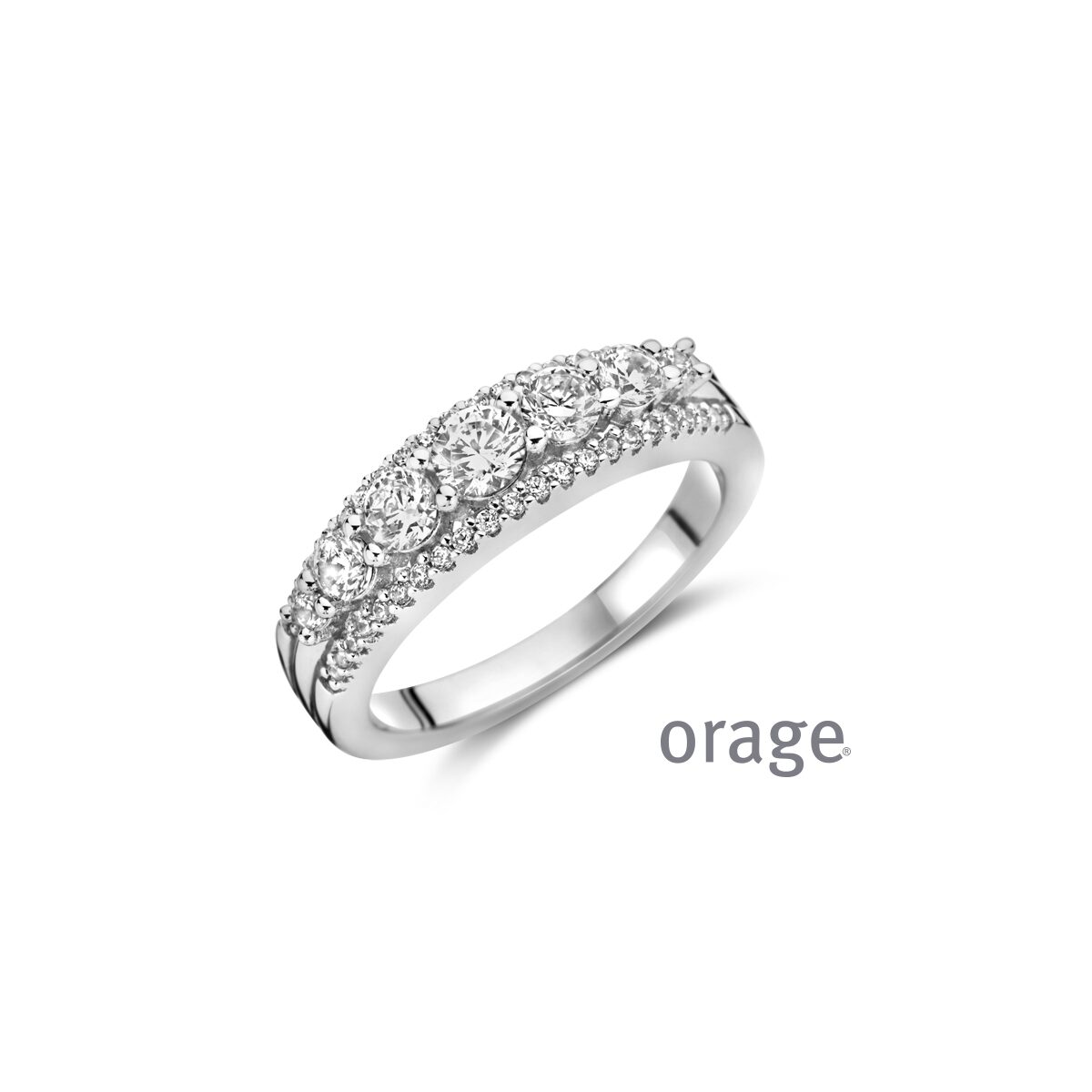 Orage ring AW021 ZILVER