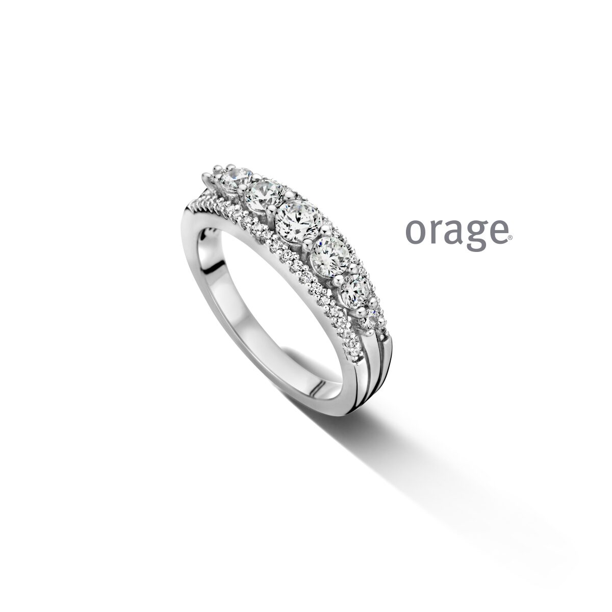 Orage ring AW021 ZILVER