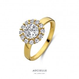 Aucielle ring ar0026c geelgoud zirconium
