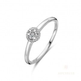 ring Ar0037x entourage witgoud briljant 0.070ct