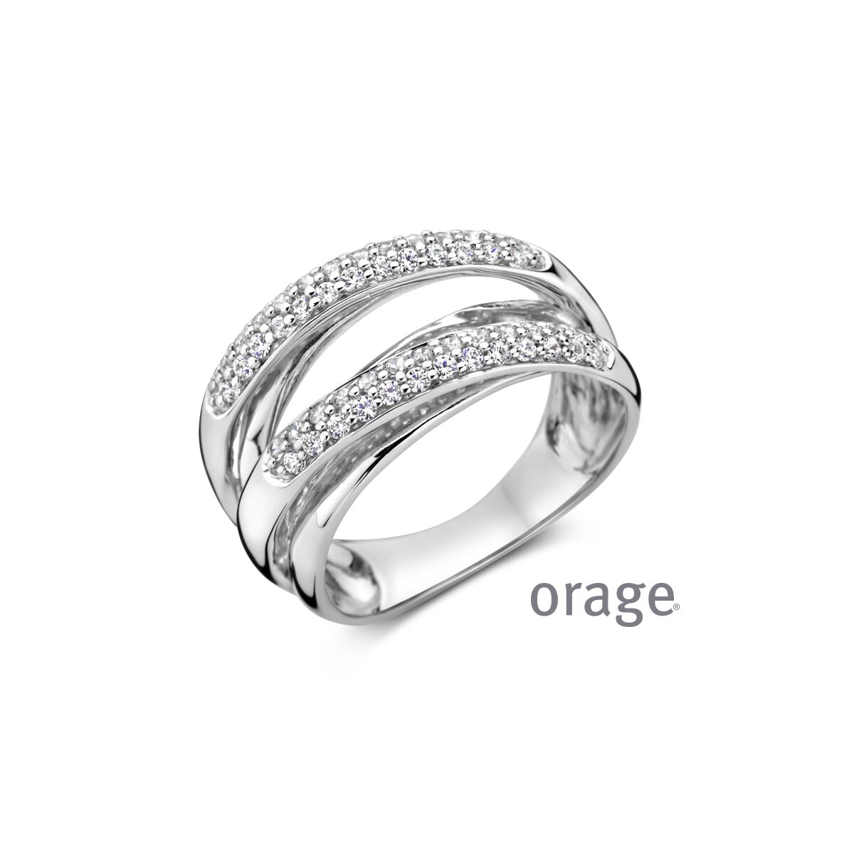 Ring Orage AW178 zilver zirconium