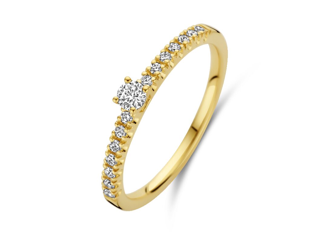 Y2441 Ring geelgoud 18ct met briljanten 0.230ct